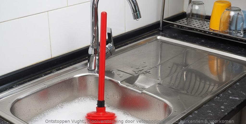 Rioolverstopping door vetophoping Vught: herkennen & voorkomen